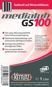 KETTLITZ-Medialub GS 100 Sägegatteröl - Spezialschmierstoff auf Mineralölbasis - 1 Liter Gebinde