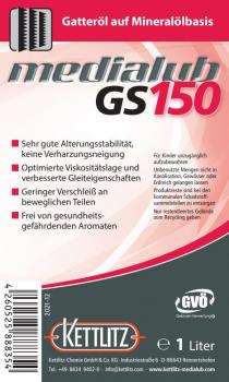 KETTLITZ-Medialub GS 150 Sägegatteröl - Spezialschmierstoff auf Mineralölbasis - 1 Liter Gebinde