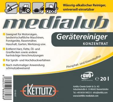 KETTLITZ-Medialub MX100 - Hochleistungs Sägekettenöl - Sonderkraftstoff -  Sägekettenhaföle - Schmierstoffe - Gerätereiniger