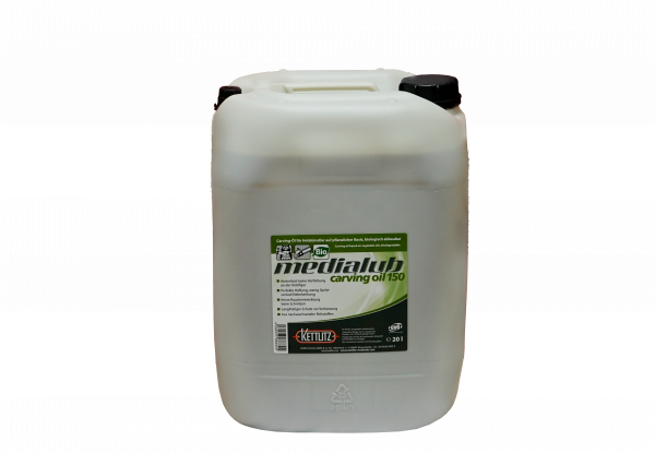 KETTLITZ-Medialub Carving Oil 150 - Bio Kettenöl für Holzschnitzer - 20 Liter Gebinde