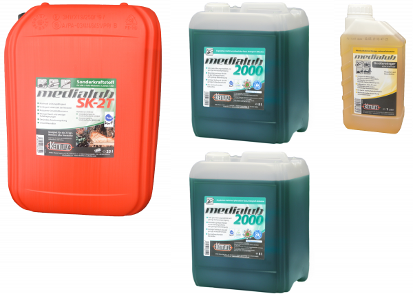 FORST TO GO XXL , 25 Liter Medialub SK-2T, 2 x 5 Liter Medialub 2000, 1 Liter Medialub Reiniger